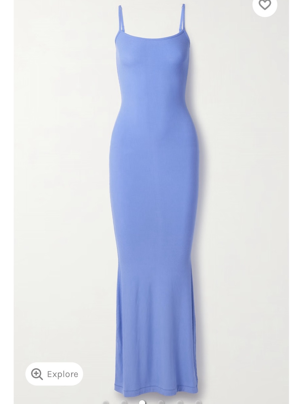 Skims Soft Lounge Long Slip Dress – Cielo, Size L